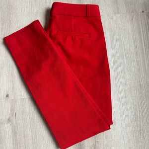 Banana Republic Sloan slacks, red, size 0, like new